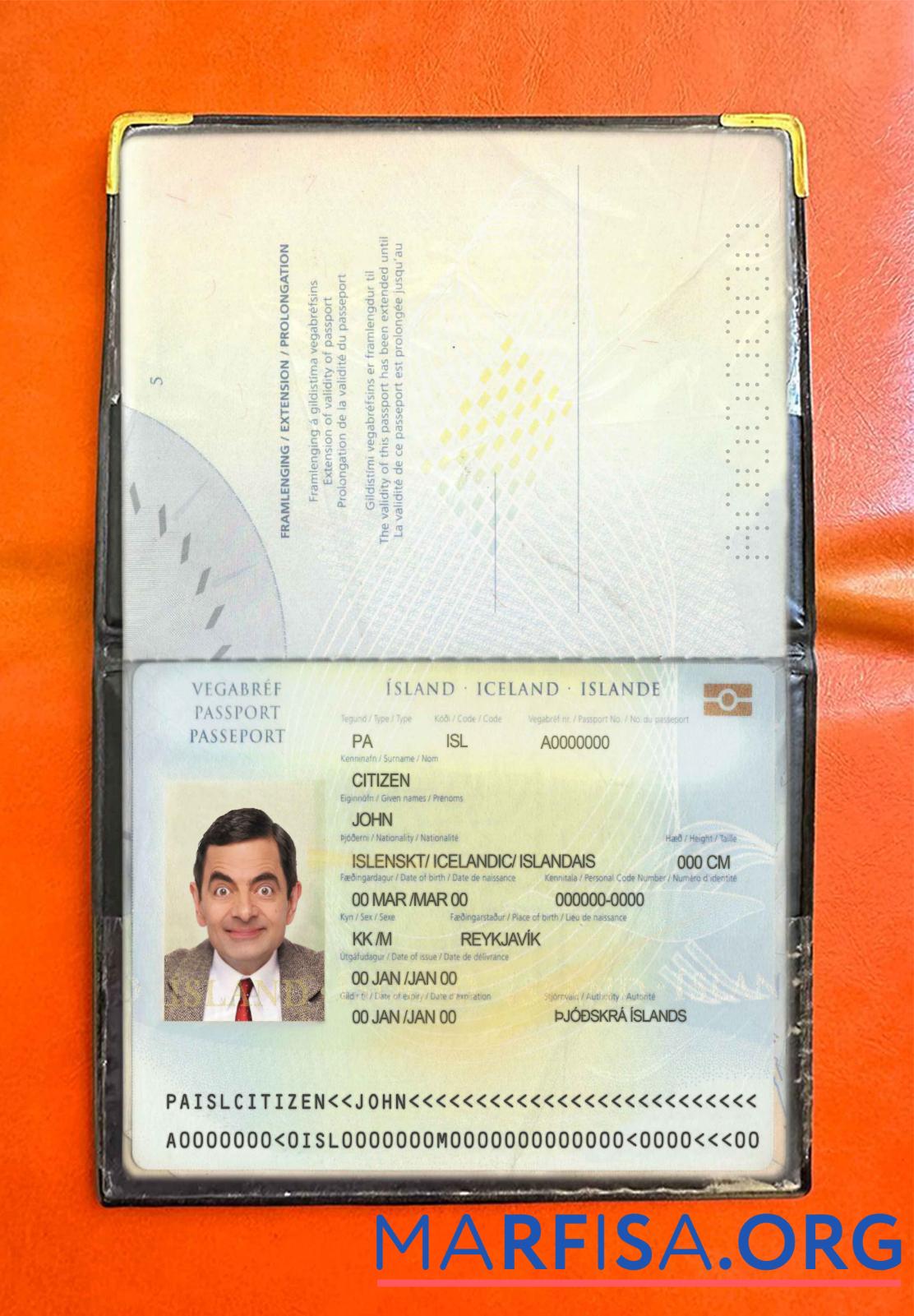 Printable Iceland pass photo look template